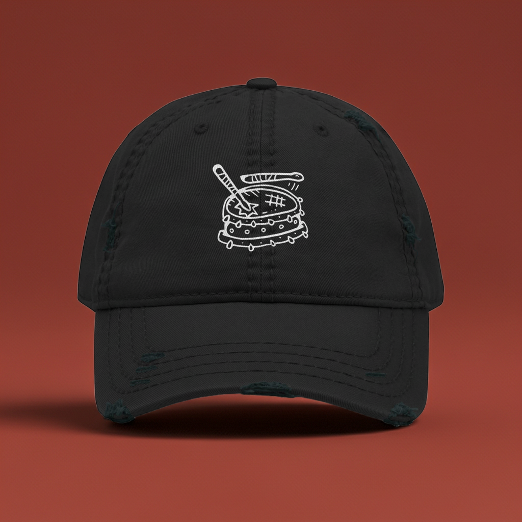 Embroidered Drum Dad Hat